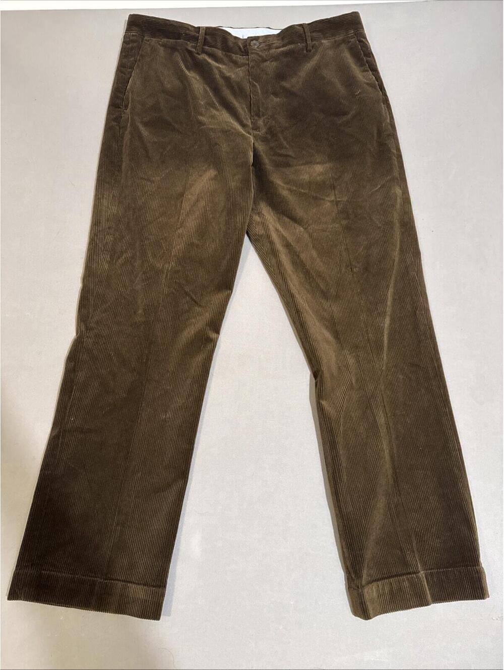 Polo Ralph Lauren Pants Mens 35x30 Brown Corduroy Chino Classic Fit Straight Leg